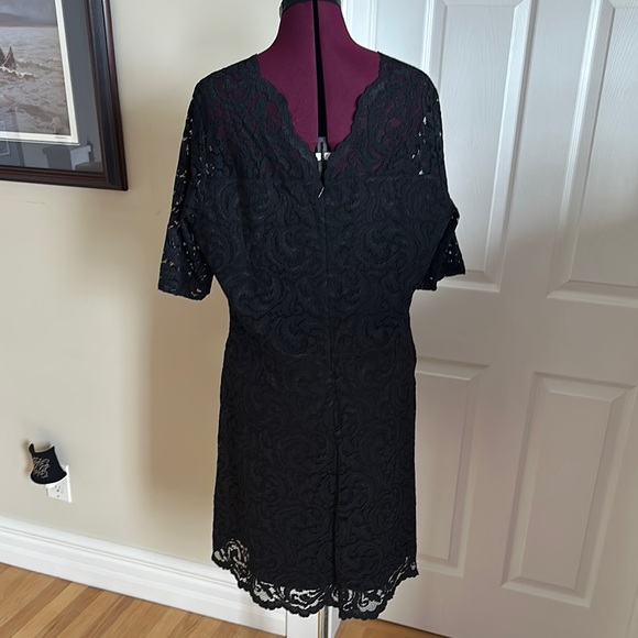 Garnet Hill Elegant Black Lace Dress - Picture 7 of 9